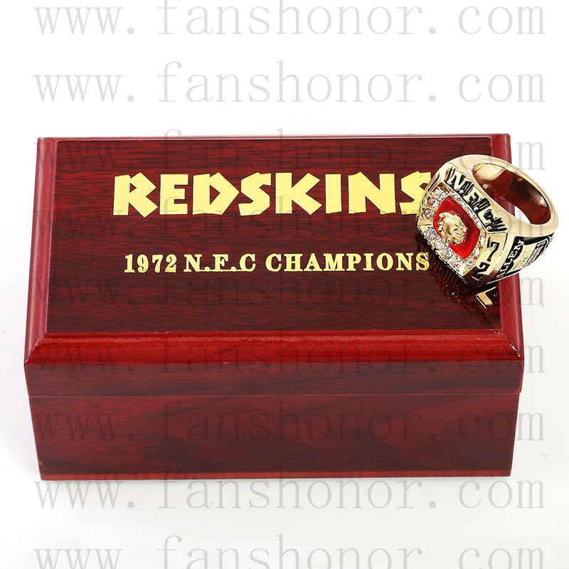 Customized NFC 1972 Washington Redskins National Football Championship Ring