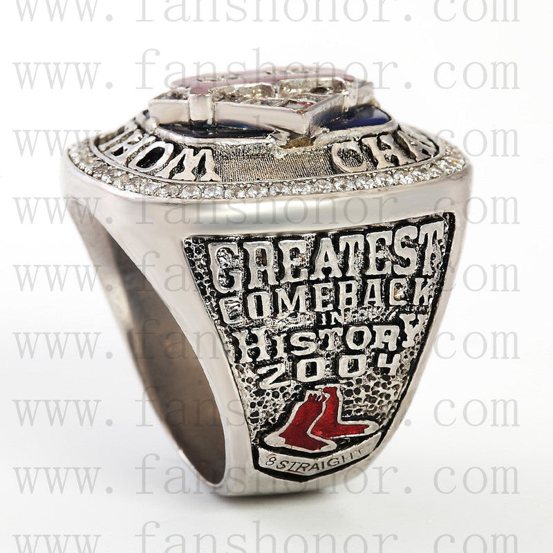 Customized MLB 2004 Boston Red Sox World Series Championship Ring