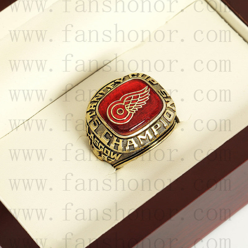 Customized NHL 1997 Detroit Red Wings Stanley Cup Championship Ring