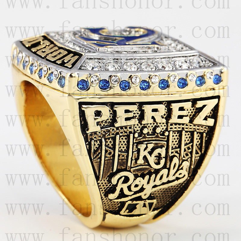Customized MLB Kansas City Royals 2015 MLB World Series Championship Ring