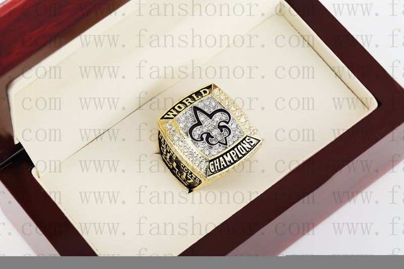 Customized New Orleans Saints NFL 2009 Super Bowl XLIV Championship Ring