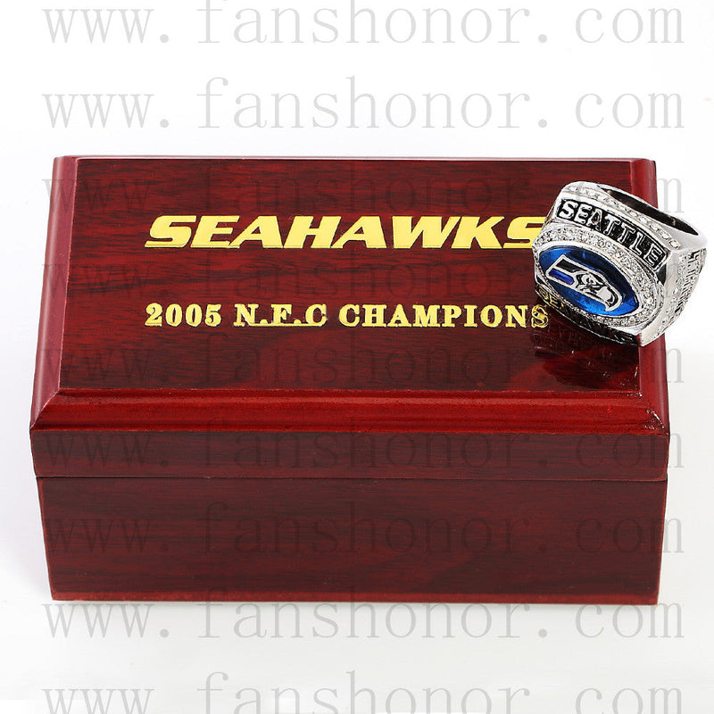 Customized NFC 2005 Seattle Seahawks National Football Championship Ring