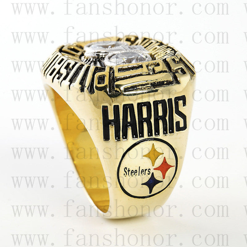 Customized Pittsburgh Steelers NFL 1975 Super Bowl X Championship Ring