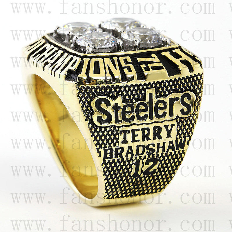 Customized Pittsburgh Steelers NFL 1979 Super Bowl XIV Championship Ring