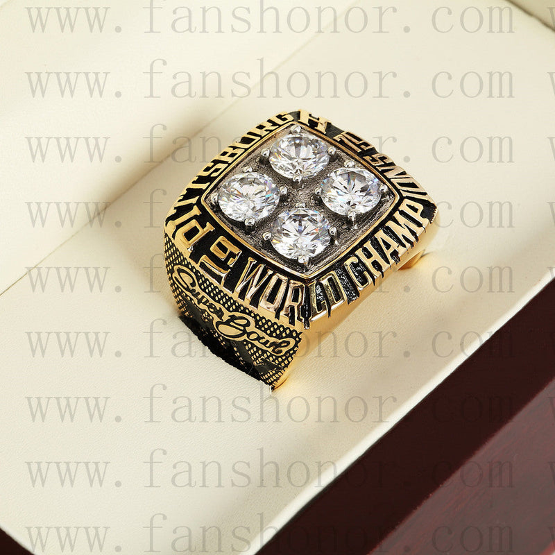 Customized Pittsburgh Steelers NFL 1979 Super Bowl XIV Championship Ring