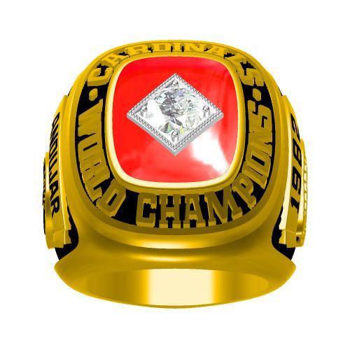 St Louis Cardinals '82 World Series Mystery Replica Ring Ozzie McGee  SGA 8-14-22