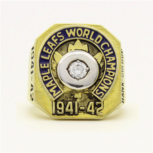 Custom 1942 Toronto Maple Leafs NHL Stanley Cup Championship Ring