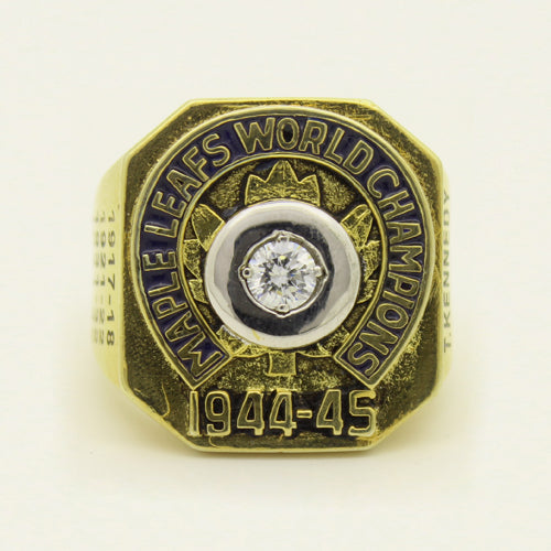 Custom 1945 Toronto Maple Leafs NHL Stanley Cup Championship Ring