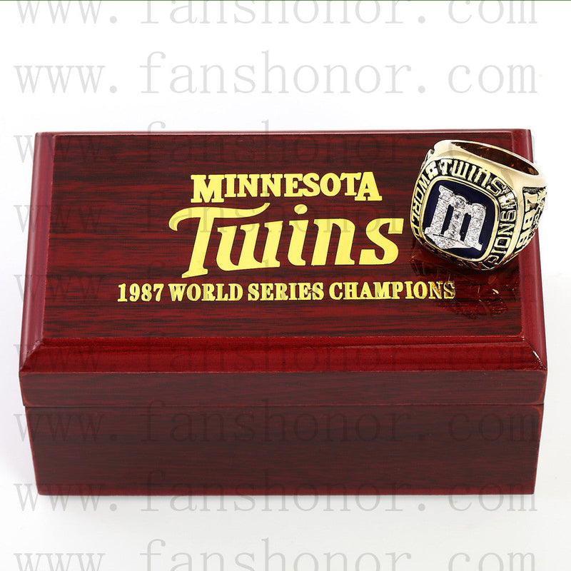 Customized MLB 1987 Minnesota Twins World Series Championship Ring