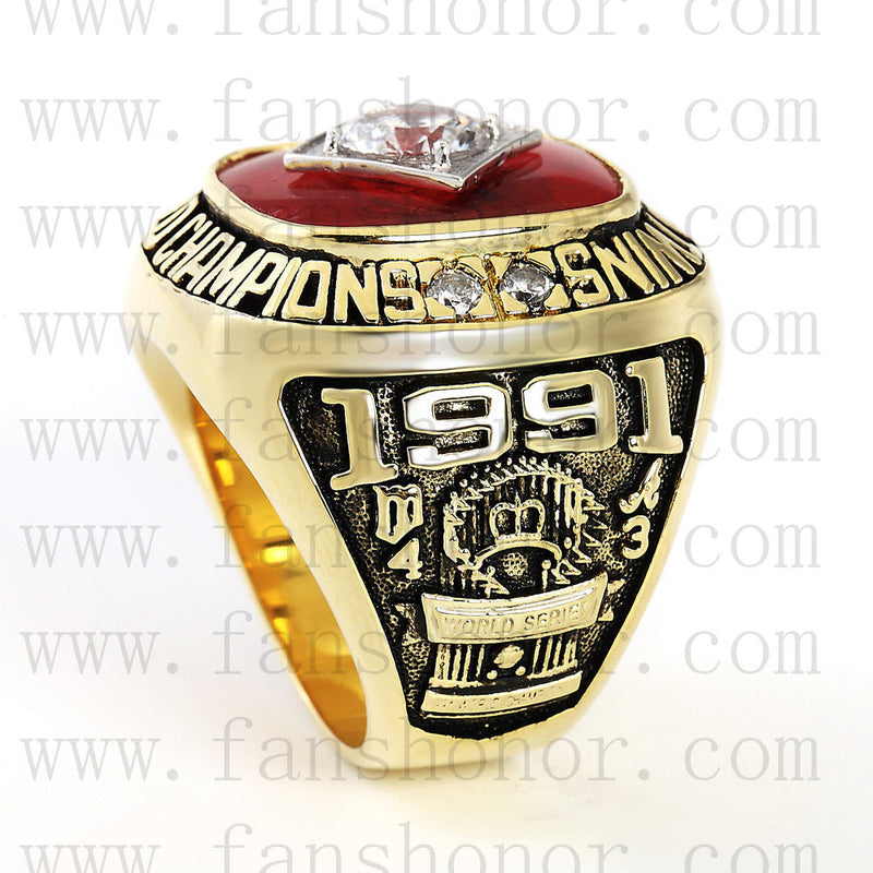 Customized MLB 1991 Minnesota Twins World Series Championship Ring