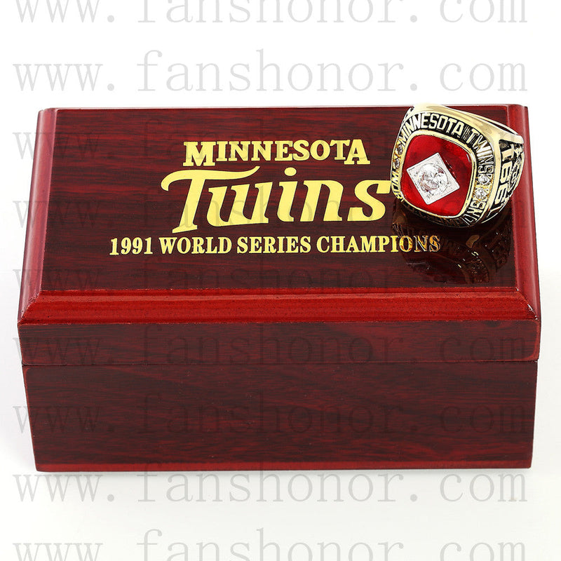 Customized MLB 1991 Minnesota Twins World Series Championship Ring