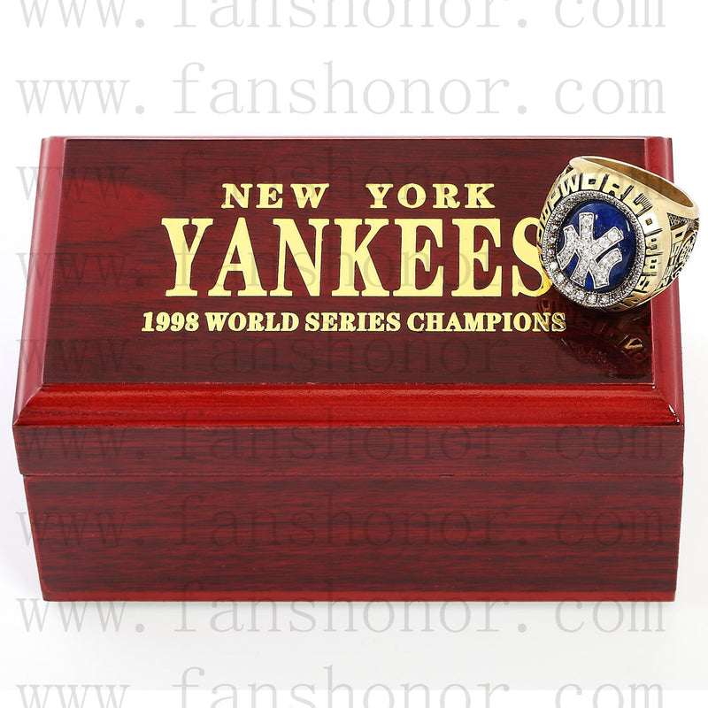Customized MLB 1998 New York Yankees World Series Championship Ring